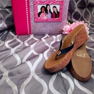 American eagle womens cork wedge heels